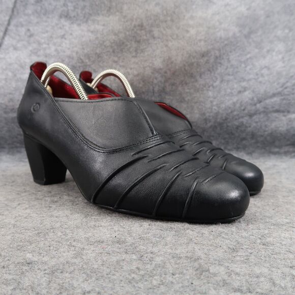 Josef Seibel Shoes Womens 41 Bootie Slip On Fashion Leather Block Heel Comfort - Picture 1 of 16
